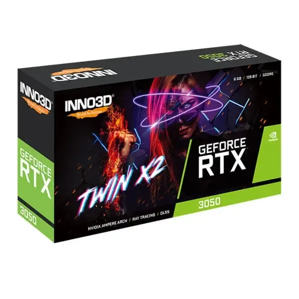 INNO3D GeForce Rtx 3050 X2 6GB VGA Card