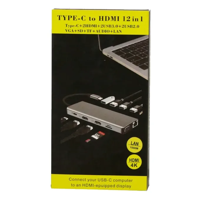 Spear Type C To Hdtv 12 In 1 USB Hub