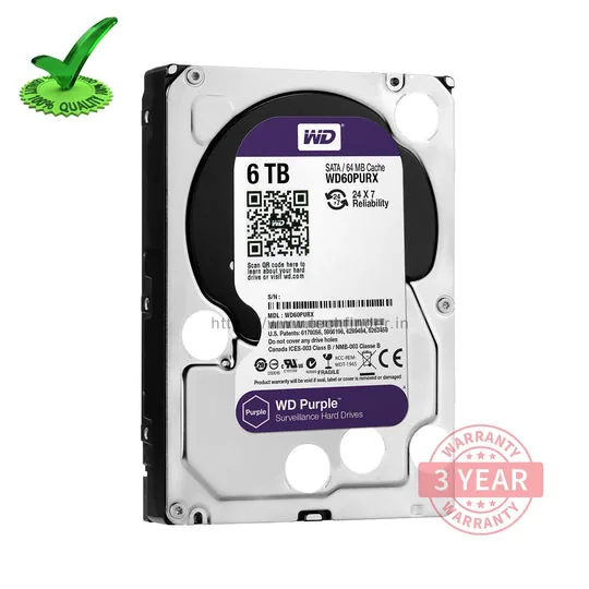 Wd Hard Disk 6TB 3.5 SATA Purple
