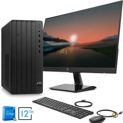 HP Desktop PC - 290 G9, Core i3 CPU, 4GB RAM, DVD Multi Drive, HP USB Keyboard&amp;mouse